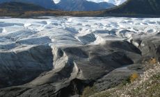 Ledovec u Kennicott v NP Wrangell-St.Elias