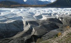 Ledovec u Kennicott v NP Wrangell-St.Elias