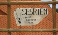 Namíbie - cedule