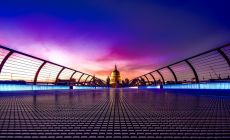 Millennium Bridge a St. Paul´s Catherdral